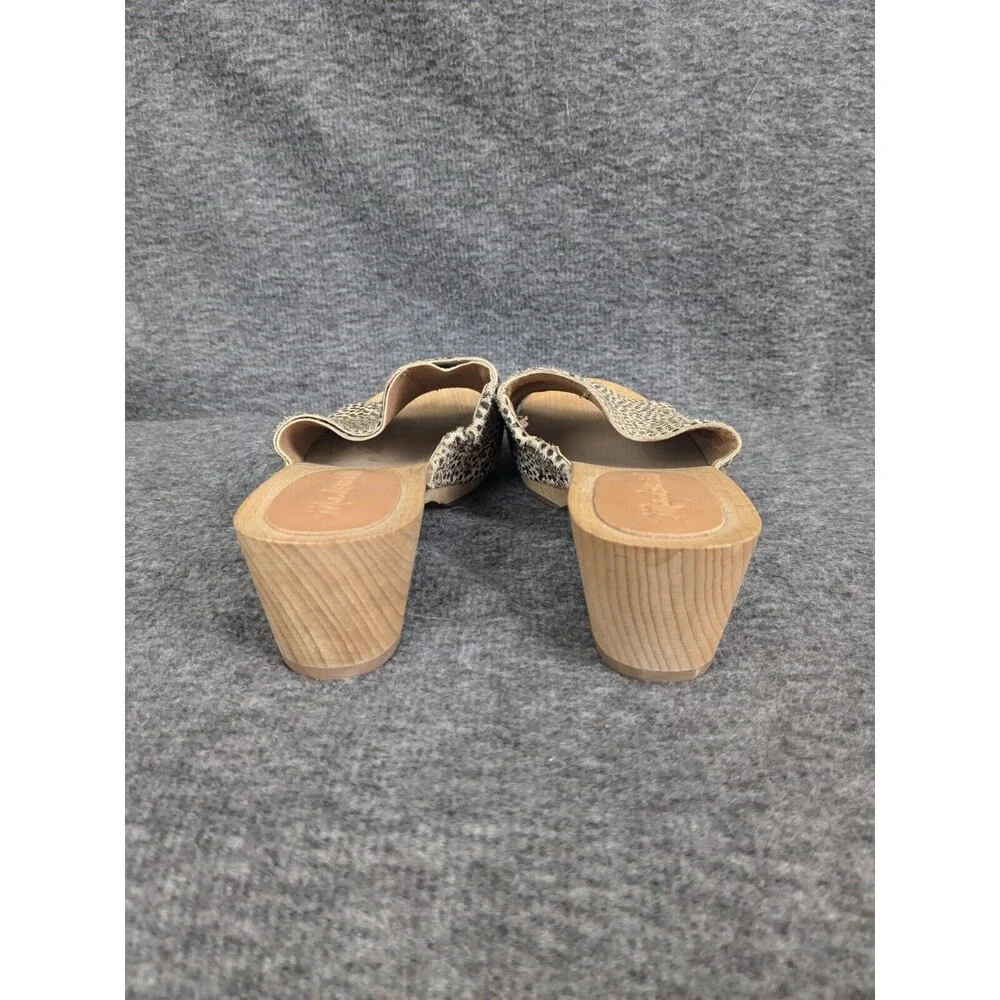 Madewell Leopard Print The Evelyn Clog Slide‎ Sandal Calf Hair Preppy Safari 5.5 - Picture 5 of 8